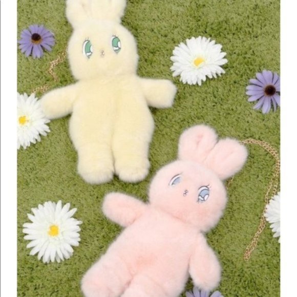 Esther Bunny x WC fluffy pink bunny crossbody bag - Picture 5 of 5